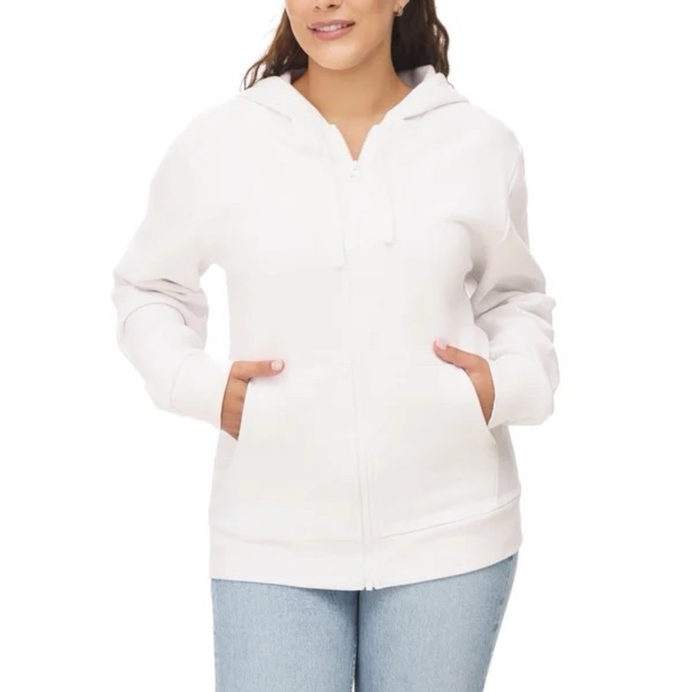 Custom Logo Unisex Full Zip Fleece Hoodie